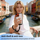 Anti Theft Phone Wrist Strap With 2 Metal Tether Tabs，Adjustable Wristlet & Hand Cell Phone Lanyard for Women and Men photo 2