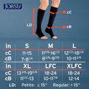 JOBST UltraSheer Knee-High Compression Stockings for Women - Open Toe - Medical Compression 20-30 | Classic Black | X-Large — 2