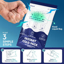 Big 25 Packs(6.7”x4.1“) Instant Cold Packs -Instant Ice Packs for Injuries | Disposable Cold Compress Ice Pack for Pain Relief, Swelling, Inflammation, Sprains, Toothache - Cold Pack for Athletes — 4