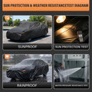 Kayme Large Car Cover Waterproof All Weather - See Size Chart - Size C7 — 2