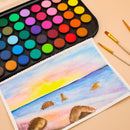 Artecho 48 Colors Watercolor Paint Set, 3 Brushes — 6