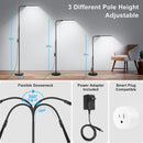 LED Floor Lamp, 18W/2000LM Bright Reading Floor Lamp for Office with Double Head, Adjustable Gooseneck Dimmable… — 4