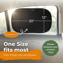 CARAMAZ Car Window Shade for Baby with Certified UV-Protection 2 Pack - 20"x12" — 6
