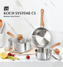 KOCH SYSTEME CS Stainless Steel Saucepan Set, 6 Piece Stainless Steel Pot 1QT & 2QT & 3QT with Heat-resistant… — 7