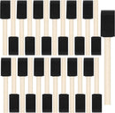 40 Pcs Foam Brush,1” Foam Paint Brushes, Wood Handle Sponge Paint Brush, Brushes for Painting for Staining, Varnishes, and DIY Craft Projects | 40PCS — 1