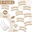Ramede 9 Pairs Heel Cushion Pads Shoe Strap Cushion Pads,Light Skin Tone — 3