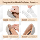 EACOZY Heel Grips, Clear Shoe Heel Inserts, Heel Cushion Pads for Women Men Loose Shoes, 5 Pairs — 6
