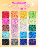 BestNow Clay Beads Bracelet Making Kit 5000 Pcs Friendship Bracelet Kits Flat Beads for Jewelry Making Polymer… — 4