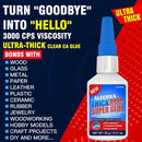 20g Thick Super Glue 3000 CPS - Clear CA Cyanoacrylate Glue — 5
