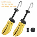 Shoes Stretcher For Women Men - Boots Tree Adjustable Length & Width, For Flat Shoes, Sneakers And Sandals Stretching | yellow — 6