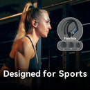 bmani Ear Buds Wireless Earbuds Bluetooth Headphones with 80H Playtime LED Display Case, Over-Ear Hook with Mic, Stereo Sound, Easy Button Controls, Sports Earphones for Running Workout Gym Black photo 6