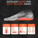 Plantar Fasciitis Insoles for Women Men - Welnove All-Day Superior Comfort Memory Foam Shoe Insoles for Heel Spur Pain - Shock Absorption Shoe Support Inserts for Work Boot, L [US M: 8-13/W: 10-15] — 3