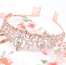 COCIDE Rose Gold Birthday Queen Sash & Tiara Set - Glitter Sash & Rhinestone Tiara for Women - Birthday Decoration Kit | 9 Rose Gold Flower — 5