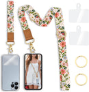 Yonlevres Phone Lanyard Crossbody Strap Wrist Neck Adjustable Women Flower photo 1
