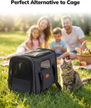 Morpilot Cat Carrier Soft for Large Medium Cats and Puppy up to 20lbs — 7