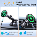 Coolpow for MagSafe Car Mount Charger【Ultra Magnet】Magnetic Phone Holders for Your Car Charger Magnetic Wireless Car Phone Holder Charger Car Accessories for Women Cell Phone Mount for iPhone 17 16 15 photo 2