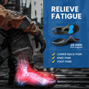 PCSsole High Arch Support Orthotic Insoles for Plantar Fasciitis Relief - High Arch - Black — 4