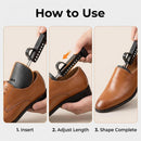 Adjustable Automatic Support Shape Plastic Two-Way Shoe Tree Shoe Stretcher Boot Holder Shaper with Tension Spring Coil | black — 4