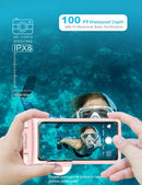 wellhouse 3D Waterproof Phone Pouch with Lanyard,Premium TPU100FT Deep Waterproof Phone Case for iPhone 17 16 15 14 13 12 Pro Max XS Samsung,Snorkeling, Surfing, Kayaking,Skiing,Hot Springs — 2