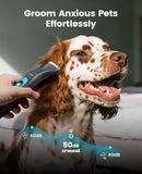 oneisall Professional 4-in-1 Dog Grooming Kit with LED Light