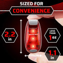 Bike Lights for Night Riding, USB Rechargeable Front and Back Lights, LED Bicycle Headlight and Tail Light Set, Water Resistant Bike Lights Rechargeable for Mountain Bikes, Kids Bike Light, MTB Light | Tail Lights | Red & Green — 3