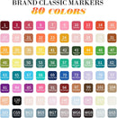 WELLOKB Alcohol Markers, 168 Colors Dual Brush Tip Permanent Art Markers for Drawing,for Adult Coloring, Alcohol, Based Ink Ideal for Book Painting and Card Making | Black — 2