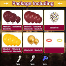 Amandir 170Pcs Magical Wizard School Balloons Arch Garland Kit, Different Sizes 18 12 10 5 inch Burgundy Yellow Gold Confetti Balloon for Birthday Baby Shower Halloween Party Decorations Supplies — 3