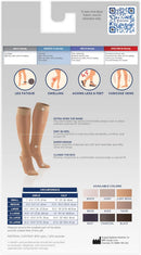 Truform Sheer Compression Stockings, 15-20 mmHg, Women's Knee High Length, 20 Denier, Charcoal, 2X-Large | 2X-Large (1 Pair) — 8
