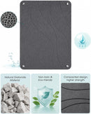 USELUCK Stone Dish Drying Mat,Quick Dry Diatomaceous Earth Mat