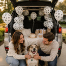 Dog Paw Print Balloons, Cute Puppy Pet Theme Birthday Latex Balloons for Boys Girls, Black White Dog Party Decorations Supplies for Kids Children Dogs Lover Farm Animal Theme Baby Shower Party Decor | Black Dog Paw — 6