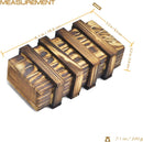 KAILIMENG Puzzle Box, Secret Magic Box with 2 Hidden Compartments Drawers for Coin Money - Brain Teaser Trick Box 3D Wooden Puzzle for Adults — 4