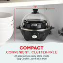 Dash Rapid Egg Cooker, 7 Hard Boiled Eggs, Black