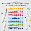 Ohuhu Alcohol Markers Brush Chisel 120 Colors for Adult Coloring Refillable | Brush & Chisel — 4