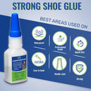 Shoe Glue Quick Dry Sole Repair, Professional Waterproof Clear Adhesive — 3