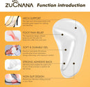 ZUCNANA Arch Support Inserts for Women Flat Feet Plantar Fasciitis 6 Pairs — 2