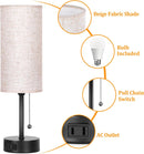Bedside Table Lamp for Bedroom,Small Lamps for Night stands with Pull Chain — 4