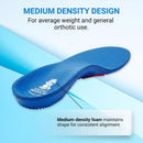 Vasyli Custom Full Length Insoles, Arch Support Shoe Inserts, M, Blue — 2