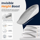 3 Pairs Height Increase Insoles for Men and Women - Comfort Height Booster Insoles with U-Shaped Heel Support - Breathable Steppers Insoles for Comfort and Confidence - 0.6IN & 1IN & 1.4IN - Gray — 5