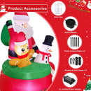 Christmas Inflatables Outdoor Decorations 6FT Blow Up Santa Claus Gingerbread Man Snowman in Xmas Mug for Outdoor Christmas Decorations — 6