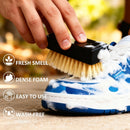 Shoe Cleaner kit, Sneaker Foam Cleaner Kit with Shoe Brush, Water-Free Foam Sneaker Cleaner, Suede Shoe Cleaner for Suede, Leather, Knit, White, Fabric, Nylon Mesh, PU — 4