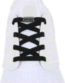 ZHENTOR Elastic Shoe Laces, Elastic No Tie Shoelaces for Sneakers, One Size Fits All Adults and Kids Shoes | Black 05W | 3 Pairs — 1