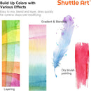 Shuttle Art Watercolor Paint Set, 48 Colors Watercolor Paint Pan Set with 3 Paint Brushes for Beginners, Artists, Kids & Adults for Painting, Journaling, Calligraphy Practice | 1 Count (Pack of 1) — 4