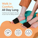 ZenToes Metatarsal Pads for Women, Ball of Foot Gel Cushion Sleeve, Medium 2