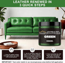 STARTSO WORLD Leather Recoloring Balm, Pine Green Leather Repair Kit for Furniture, Leather Dye, Leather Color Restorer for Couches — 5