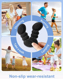5 PRS Suede Heel Grips for Men Women - Pads for Big Shoes (Black) - A1-black — 7