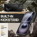 SUPCASE for iPhone 16 Case with Screen Protector & Kickstand, Black — 4