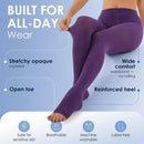 ABSOLUTE SUPPORT Compression Pantyhose 20-30mmHg, Opaque, Purple, 6X-Large — 5