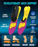 FitGeno Plantar Fasciitis Insoles for Women Men with High Arch Support - Orange — 4