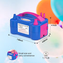 IDAODAN Electric Balloon Pump, Portable Electric Balloon Blower Machine Inflator Air Pump for Party Decorations | Blue Red — 5