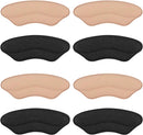 Heel Pads for Shoes that are Too Big, Heel Inserts for Women, Heel Grips for Womens Shoes, Heel Protectors, Heel Cushion Liners for Blisters Loose Shoes, Shoe Fillers (Foam RosybrownBlack 4Pairs) — 1
